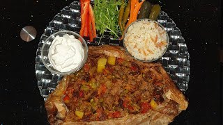 Gülers Küche👩‍🍳 Kağit kebabı  Kebab mit Lammfleisch 🐑 und Gemüse 🍅🥕🥔 [upl. by Lebatsirhc]