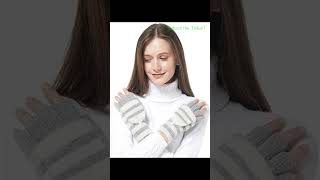 Achiou Winter Fingerless Gloves for Women  Warm Convertible Clamshell Mitten Gloves [upl. by Yrek]