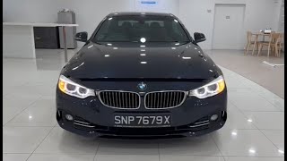 BMW 420I Convertible AT HID NAV 2014 Blue  SNP7679X [upl. by Anirrok]