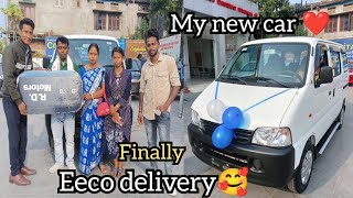 New eeco car delivery 🥰😍  Bs6 model  2024 New model [upl. by Ahsart]