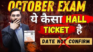 Hall Ticket Big Problem  NIOS October Exam Issue [upl. by Yrevi]