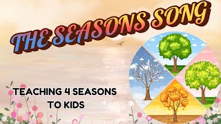 Four Seasons Song  Kids vocabularyEnglish educational video for kids  kids rhyme  kids song [upl. by Phenice]