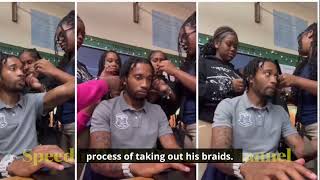 Teacher Fired for Posting Viral Video Male Teacher Asks Students to Take Out His Hair [upl. by Dayiz]