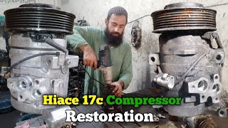 How To Repair Toyota Hiace AC Compressor Full Breakdown amp Repair  Amazing Skilled Worker [upl. by Elinad]