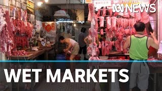 Global concerns about wet markets reopening in China  ABC News [upl. by Oiraved]