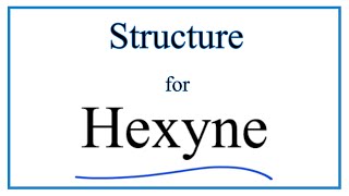 Structural Formula for 1Hexyne 2Hexyne and 3Hexyne [upl. by Annaoi]