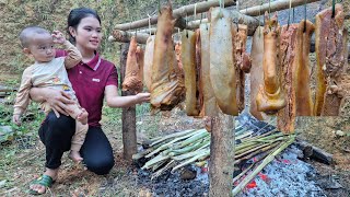 How to Make Smoked Pork Pork Leg Longterm Preservation  Process Cooking  Trieu Thi Thuy [upl. by Laemaj]