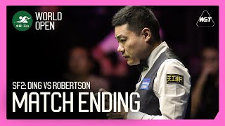 SF2 Ding vs Robertson MATCH ENDING 😅  World Open 2024 [upl. by Llenyt]