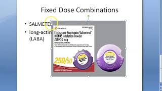 Pharmacology 998 c Fixed Dose Combination Practical Salmeterol Fluticasone Rationale Adrenergic [upl. by Aikkin]