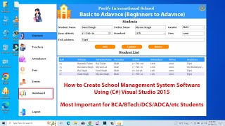 School Management System Project vbnet vbnetproject csharp visualbasic projects programming [upl. by Giralda]