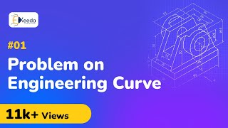 Problem 1 Based on Engineering Curve  Engineering Curves  Engineering Drawing [upl. by Eido205]