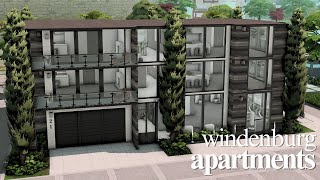 Windenburg Apartments For Rent  The Sims 4 CC Speed Build [upl. by Quickel706]