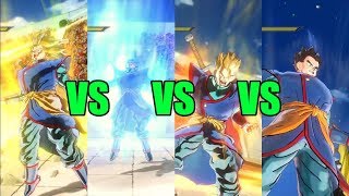 Dragon Ball Xenoverse 2 Comparison SSGSS VS SSJ3 VS SV2 VS Potential Unleashed [upl. by Aihsik]