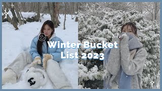 winter bucket list 2023 ❄☃🏂🏼 50 fun things to do in winters  Mk Aesthetics [upl. by Ibok]