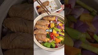 懶人版三汁雞翅燁鍋，好吃下飯，做法配方全都告訴你情侣美食 [upl. by Boswall]