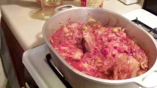 How to Make Italian Chicken Cacciatore Sicilian Style Part1 [upl. by Kiele]