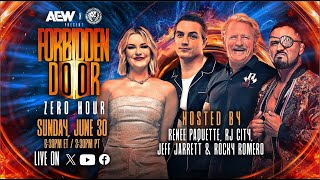 Zero Hour AEW x NJPW Forbidden Door Pre Show  LIVE Sunday June 30 630pm ET  330pm PT [upl. by Kenwood81]