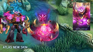 MLBB ATLAS COLLECTOR SKIN GAMEPLAY  ATLAS COLLECTOR SKIN  MOBILE LEGENDS NEW SKIN  LEAKER MLBB [upl. by Wachtel127]