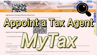 MyTax STEP BY STEP Appointment of tax agent and authorisation of function by taxpayer in MyTax [upl. by Nueormahc]