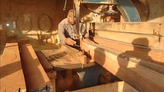 One of most expansive wood cutting on Bandsaw  Deodar Wood [upl. by Evets]