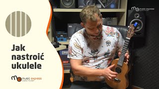 Jak nastroić ukulele – dźwięki strun ukulele w tonacji C [upl. by Immac274]