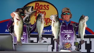 WeighIn Highlights Day 1 of the Collegiate Bass Fishing Championship presented by Bass Pro Shops [upl. by Kirsteni]