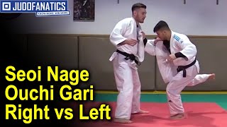 Seoi Nage Ouchi Gari Right vs Left by Fabio Basile [upl. by Alexandro723]