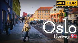 👣Walk with Me in Oslo  Grønland in Gamle Oslo  4K HDR  March 2024👣 [upl. by Jarib]