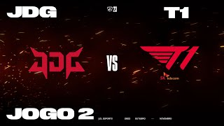 JD Gaming x T1 Jogo 2  Worlds 2023 Semifinais [upl. by Chandless]