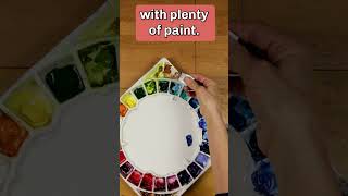 Quick Tips for a Porcelain Watercolor Palette watercolorpalette watercolortips shorts [upl. by Desta]