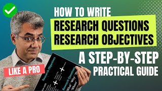 💪 How to Write Research Objectives and Research Questions Like a Pro  A StepbyStep Guide 🎓 [upl. by Lali]