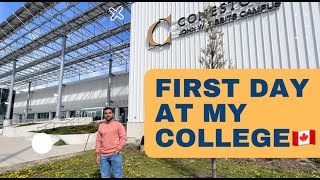 CONESTOGA COLLEGE WATERLOO 🇨🇦🇨🇦 MY FIRST DAY AT COLLEGE IN CANADA [upl. by Martella]