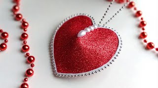 DIY Valentine Day Craft Ideas 💕3D сердечкоподвеска ко Дню Святого Валентина [upl. by Ennaeirb]