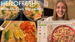 Making HelloFresh with My Own Ingredients  Cook with Me [upl. by Saidee315]