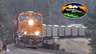 BNSF Remote Helper Uncoupling in Heavy Frozen Fog  Palmer Lake Colorado March 2014 [upl. by Camroc]