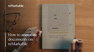 How to annotate documents on reMarkable  Using reMarkable [upl. by Chaffin651]