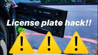 Dyna Street Bob License Plate Relocation HACK [upl. by Asin]