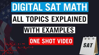 Eng Digital SAT Math All Topics Explained  One Shot Video  DSAT Math Syllabus [upl. by Htebarual356]