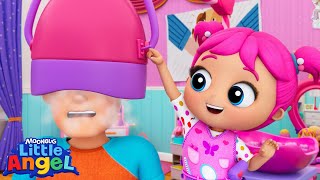 Hair Salon for Daddy  Little Angel And Friends Kid Songs [upl. by Krenek]