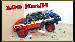 Ford Bronco CRASH ⚠️ 100 KMH ⚠️ Lego Technic CRASH test [upl. by Annahsed464]