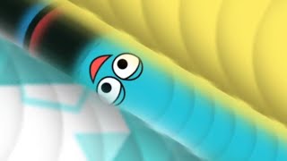 Wormateio The Fastest Growing Blue Worm Dominating 1000 Worms EpicAmazing Gameplay [upl. by Nytsua]