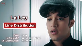 CNCO  La Ley  Line Distribution [upl. by Karleen907]