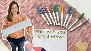 How to write with Cricut Pens using Cricut Maker or Cricut Maker 3 [upl. by Ymarej]