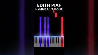 Edith Piaf  Hymne à lamour PIANO TUTORIAL EASY [upl. by Sension]