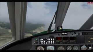 FSX Razbam Simulations Metroliner III stormy landing in GJT Grand Junction CO [upl. by Allare]