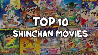 Top 10 Best Shinchan Movies [upl. by Aiekal]