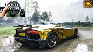 Lamborghini Aventador J  Forza Horizon 5  Logitech g29 gameplay [upl. by Isolda865]