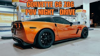 3 AM POV IN MY CORVETTE C6 Z06  HIGHWAY RUN [upl. by Bowerman]