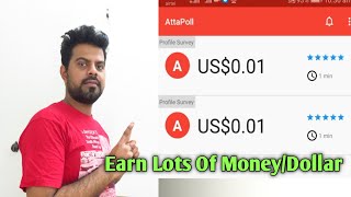 Atta poll  Attapoll Survey Complete  How to Complete Survey  Earn Money Shorts [upl. by Lahsiv]