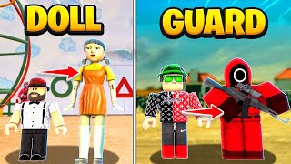 SimasGamer became the GUARD and SgDAD became the DOLL in Squid Game Story  Roblox [upl. by Pansir]